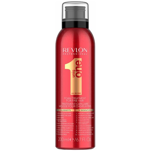 Пена для волос для объема Revlon Uniq One Foam Treatment Fine Hair для тонких волос 200 мл