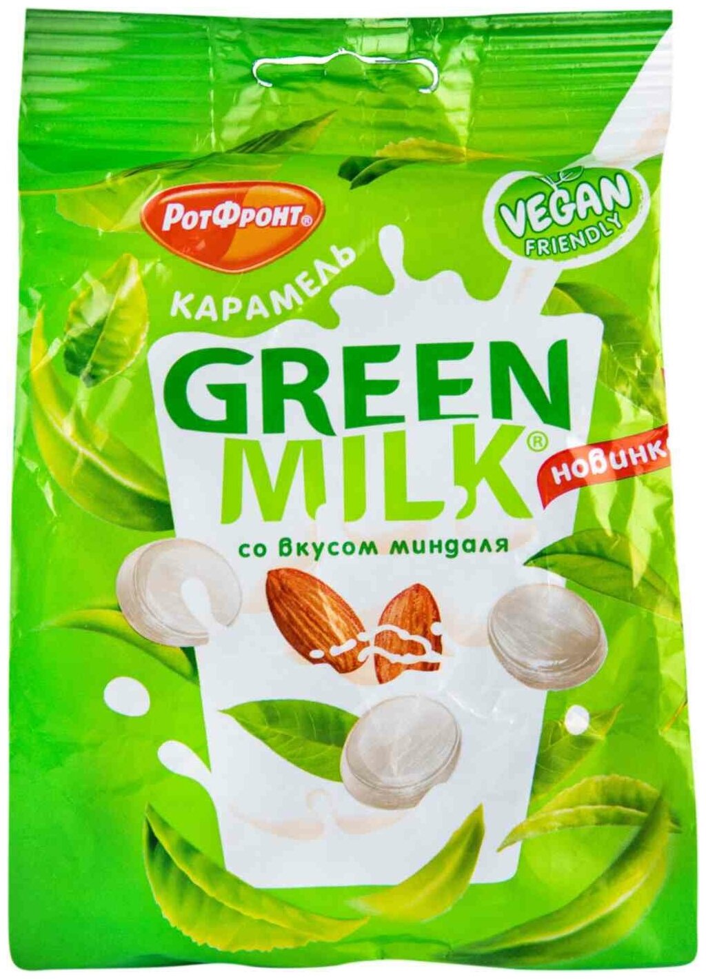 КАРАМЕЛЬ_Green_milk_со_вкусом_миндаля_1/150 - фотография № 2