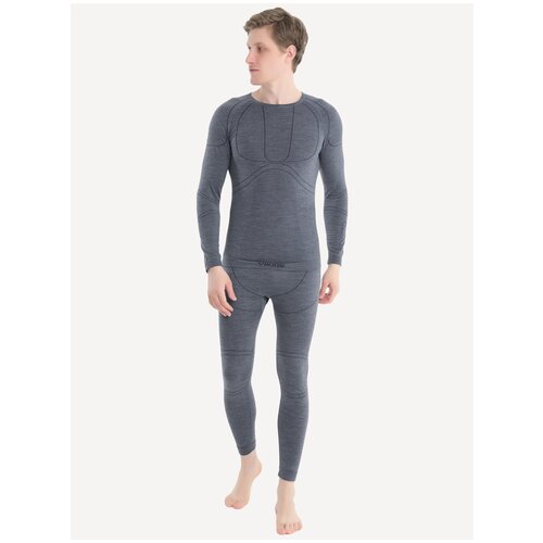 фото Viking комплект термобелья lan pro merino m dark grey, xxl