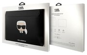 Case Karl Lagerfeld Ikonik Karl Sleeve (klcs133khbk) For Macbook Pro/air 13  ''(black) Envelope Pu Leather Magnet - Laptop Bags & Cases - AliExpress