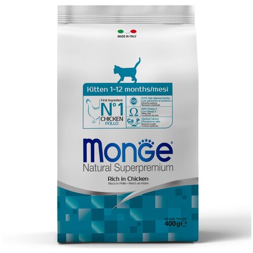 Сухой корм для котят Monge Speciality line, форель 400 г