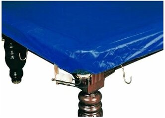 Влагостойкое покрывало для бильярдного стола Classic 8 футов (темно-синее, резинки на лузах)