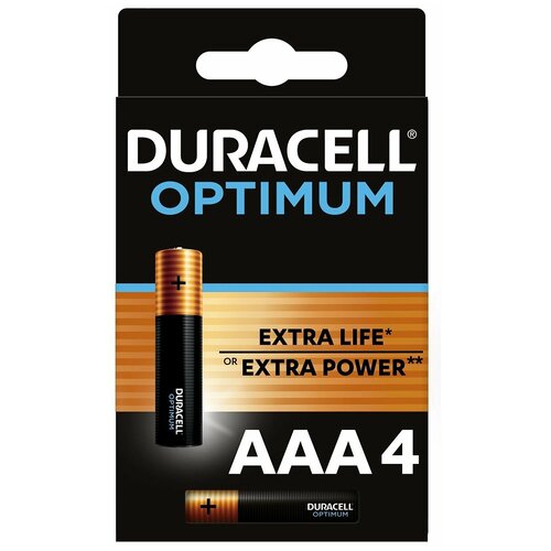 Батарейка Duracell Opti AAA, 4 шт