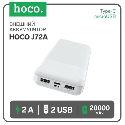 Внешний аккумулятор Hoco J72A 20000mAh портативный аккумулятор hoco j72a easy travel 20000mah black упаковка коробка