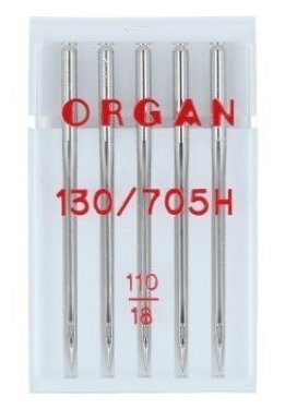 Иглы для швейной машины ORGAN универсальные 5 шт, в пенале 5105110 № 110 (6306567062) - фотография № 1