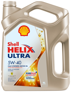 Синтетическое моторное масло SHELL Helix Ultra 5W-40 SP, 4 л, 3.7 кг, 1 шт