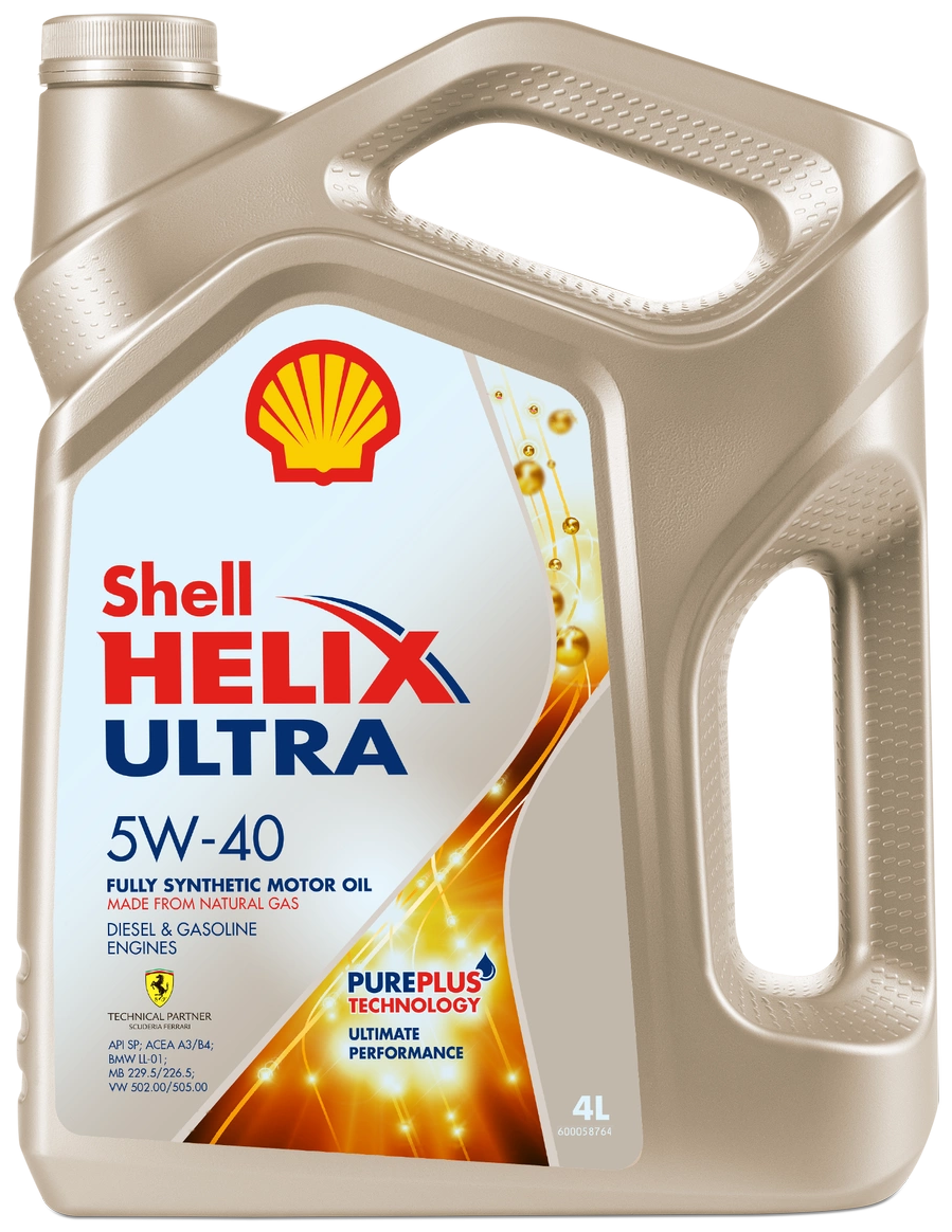 Синтетическое моторное масло SHELL Helix Ultra 5W-40 SP