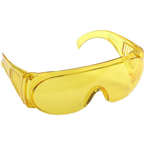 STAYER MX-3 жёлтые, монолинза с дополнительной боковой защитой и вентиляцией, открытого типа, защитные очки (11042)