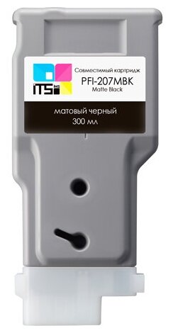 Картридж ITSinks для Canon, PFI-207 Matte Black, 300 мл (8788B001) Canon ImagePrograf iPF670, iPF770, iPF780, iPF785, PFI-207BK, матовый чёрный