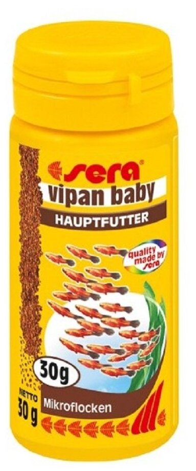 Корм для мальков Sera Vipan baby в хлопьях, 30 гр