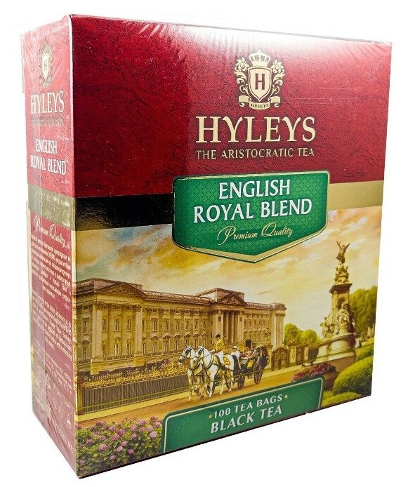 Чай черный Hyleys Английский королевский купаж в пакетиках, 100 пак. - фотография № 2
