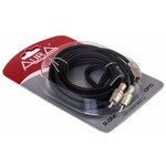 RCA кабель AurA RCA-B220MKII, 2 метра, 2 канала, бескислородная медь (OFC), двойной экран - изображение