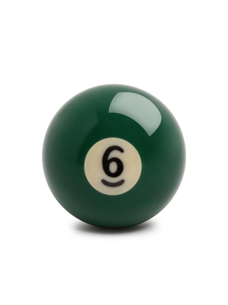 Шар для бильярда №6 38 мм бильярдный шар, зеленый