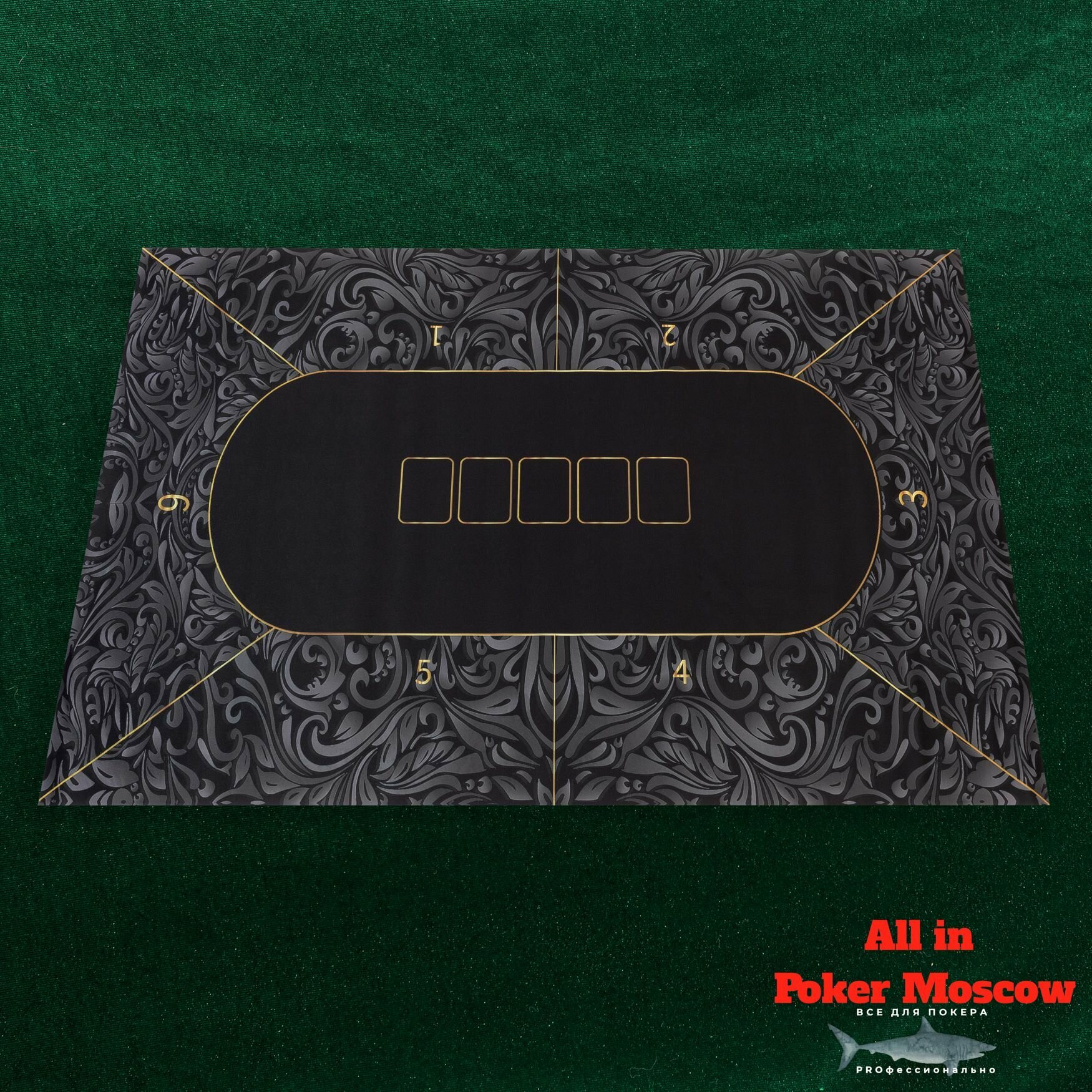 Покерное сукно прямоугольное 140х90 см