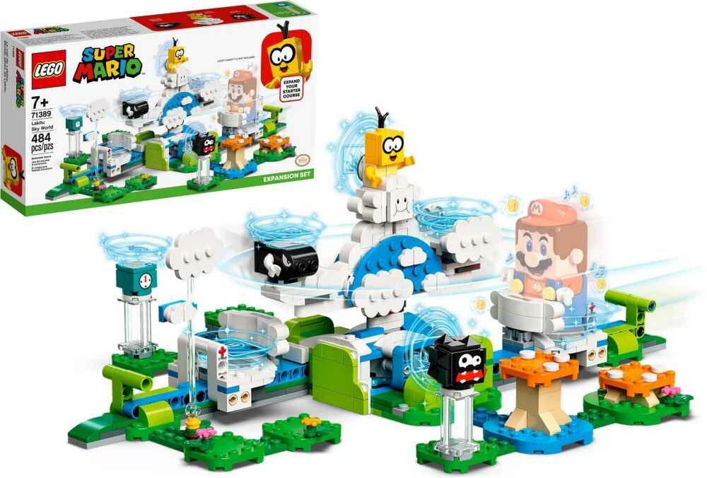 Конструктор LEGO Super Mario 71389 Дополнительный набор «Небесный мир лакиту», 484 дет.