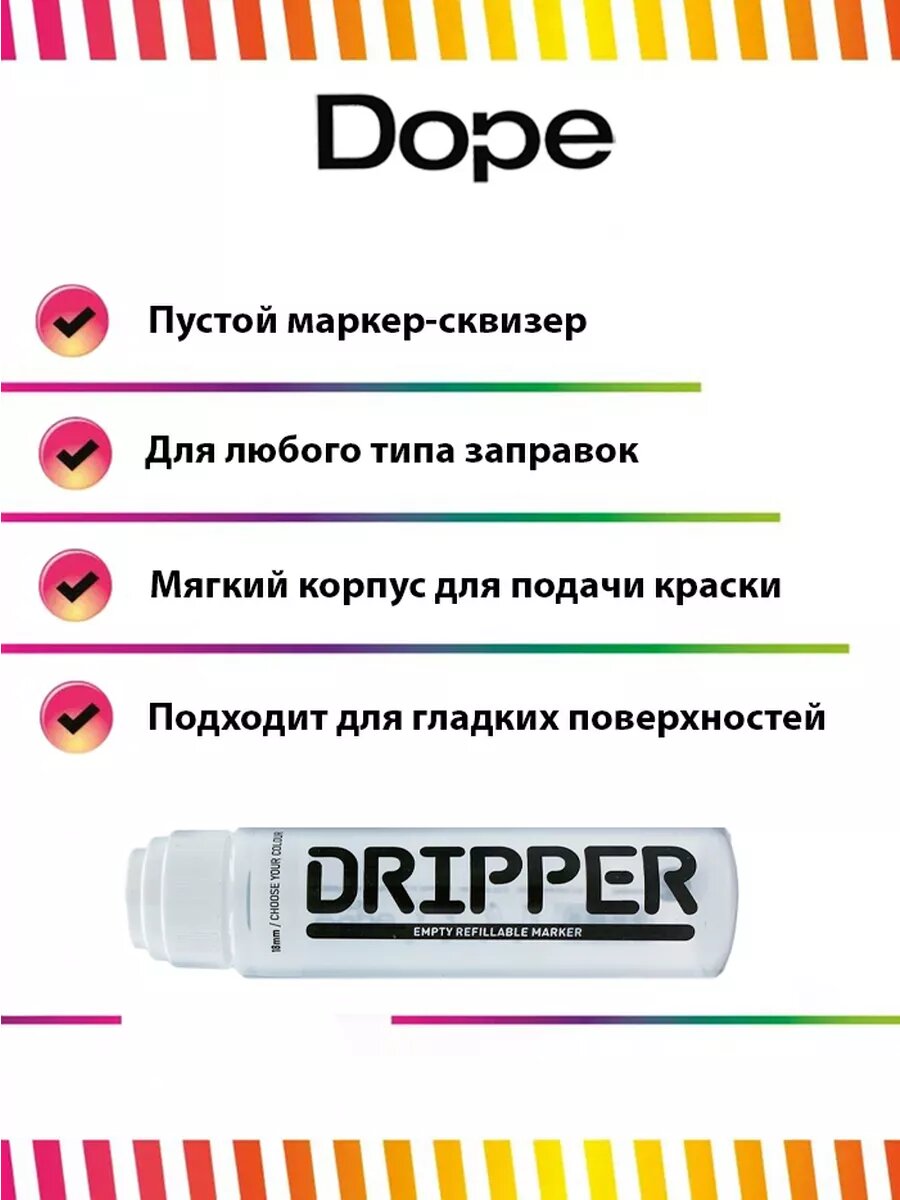 Маркер сквизер под заправку Dope Dripper 18 мм — фото 1