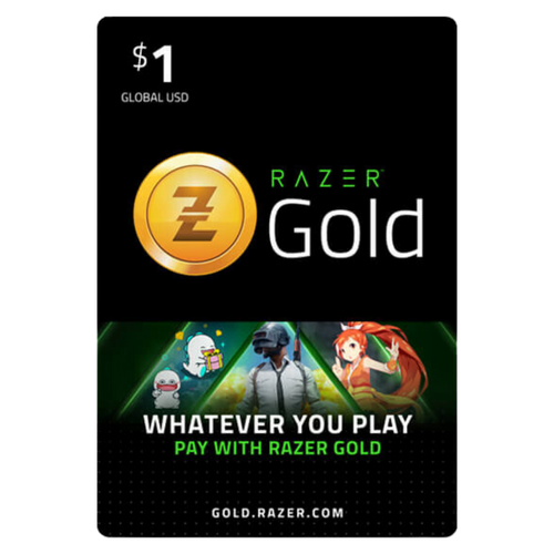 Код пополнения Razer Gold Card номиналом 1 USD Gift Card 1 регион США 190₽