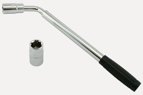 Изображение товара Ключ баллонный телескопический L380-500мм, головки17х19мм 21х23мм, чехол для хранения