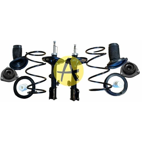 Комплект передней подвески пружины амортизаторы опоры пыльник и отбойник Tiggo T11FLT21Tiggo 45 Lifan X60X70 19600₽