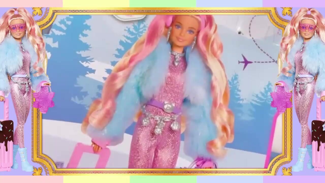 Кукла Barbie Барби Extra Fly, в шубке, с аксессуарами, HPB16, HPB Snow Fashion  — фото 1