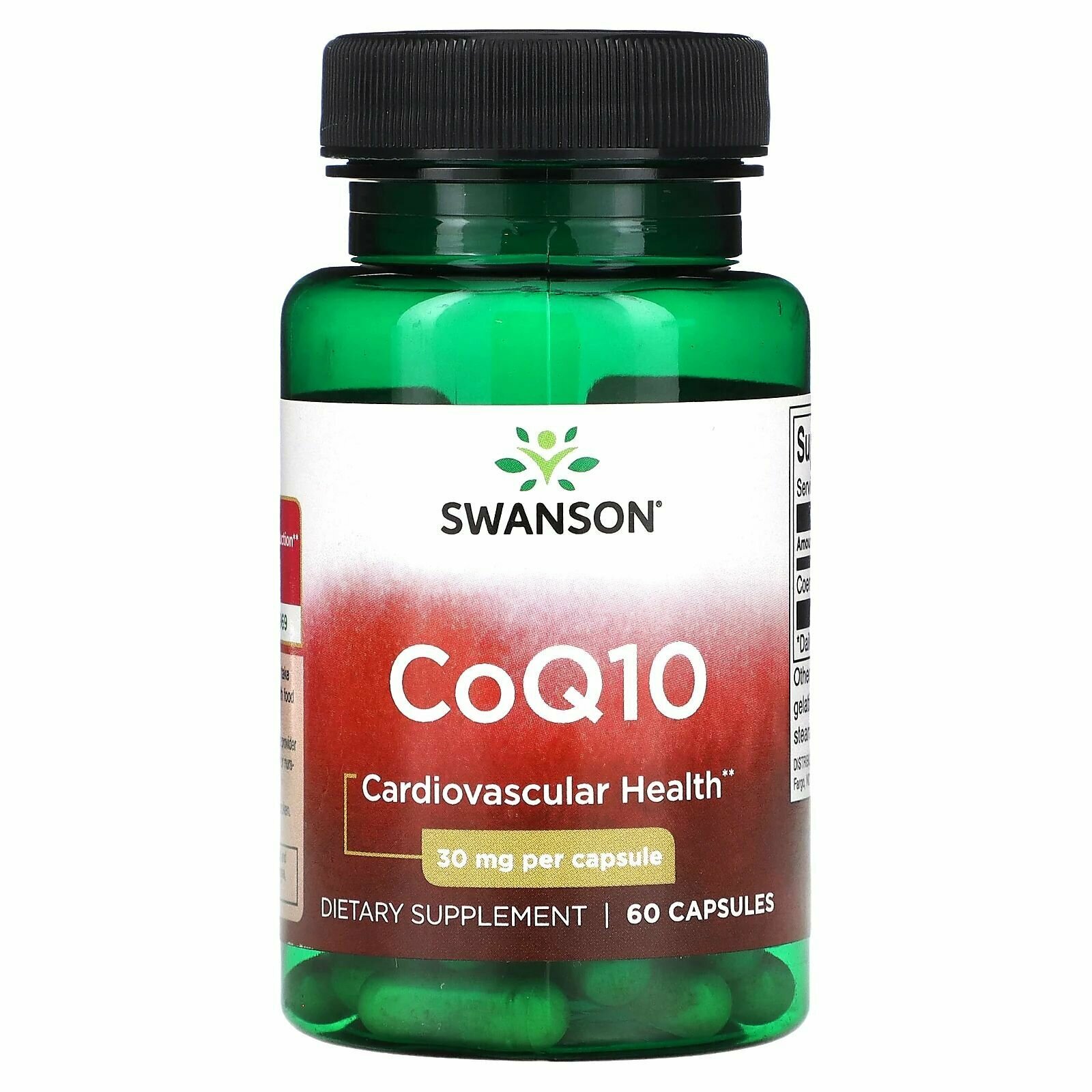 Коэнзим Q10 Swanson CoQ10 30 мг 60 капсул