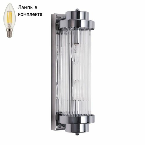 Светильник настенный с лампочками Arte lamp A1070AP-2CC+Lamps хром