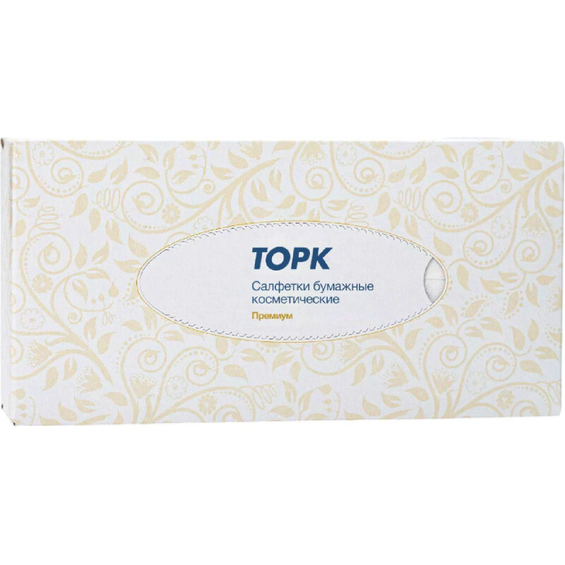 Салфетки косметические Tork F1 д/лица 2сл. 100шт/уп 120380