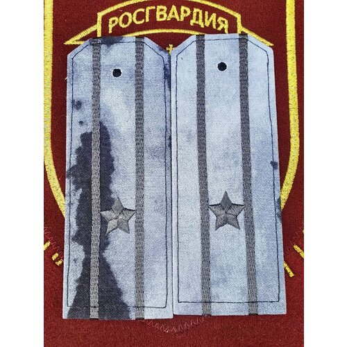 Погоны Росгвардии фсвнг полевые майор пластик мох синий