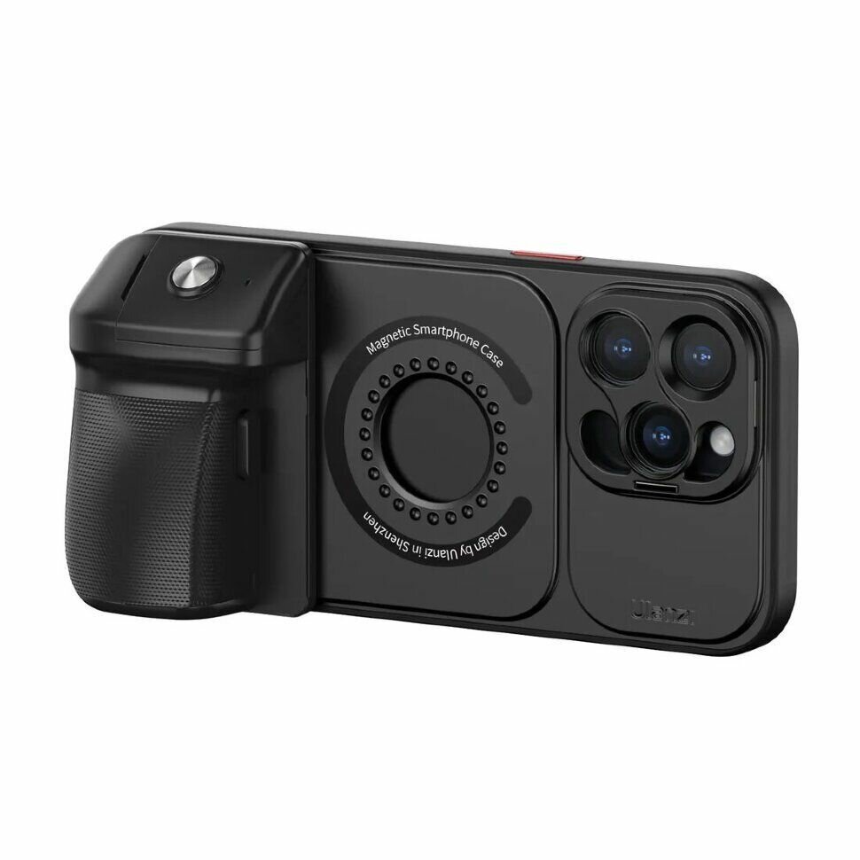 Чехол Ulanzi "O-LOCK", для iPhone 15 Pro, быстросъемное крепление, черный — фото 1