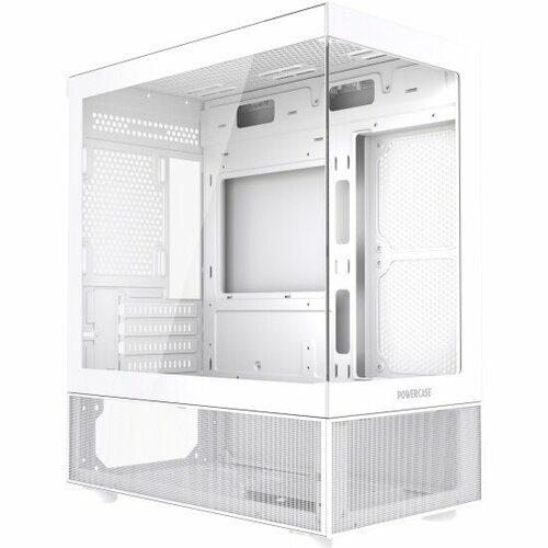 Powercase Корпус Vision Micro M2, Tempered Glass, белый, mATX CVMWM2-L0