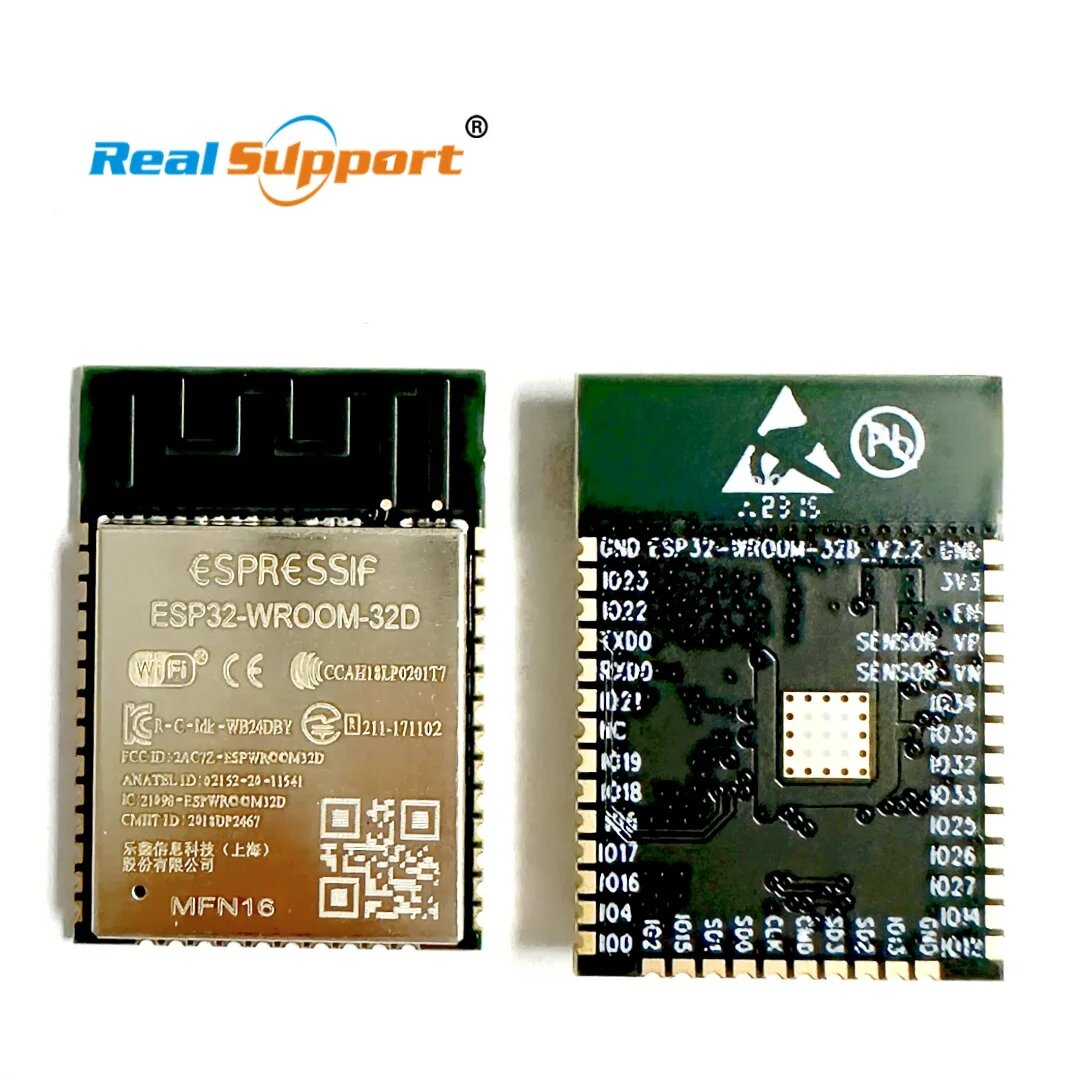 ESP32-WROOM-32D 16 МБ ESP32-WROOM-32D-N16 Флэш-память Wi-Fi + BT + BLE Модуль ESP32 Espressif Оригинальная лучшее радиочастотная производительность