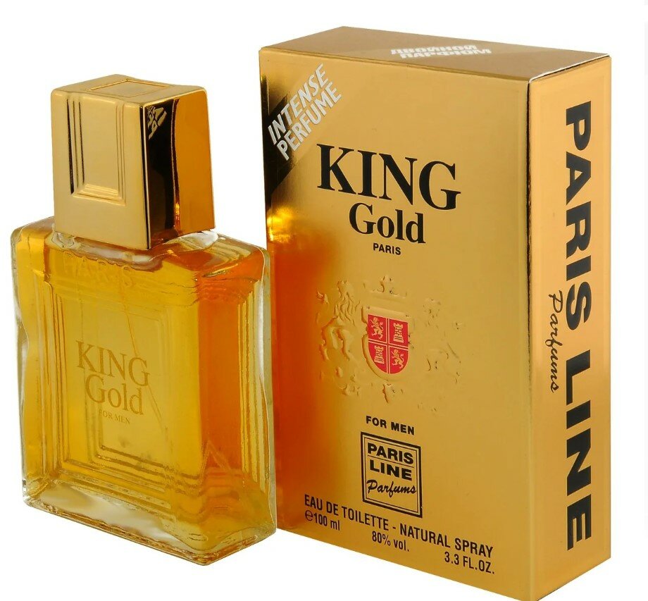 Paris Line Parfums King "Gold" туалетная вода мужская, флакон 100мл