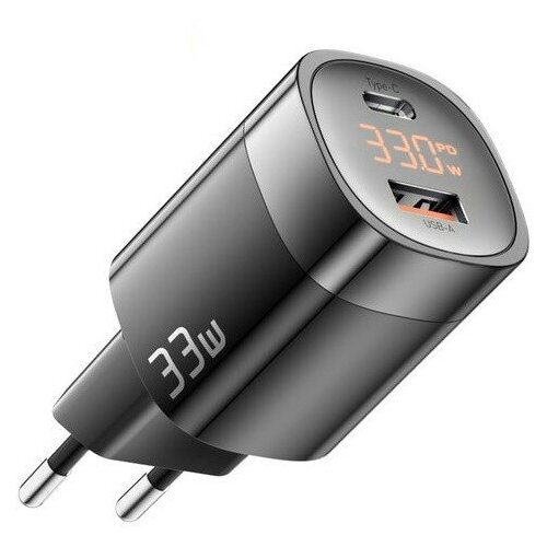 Зарядное устройство Gan 33W Digital Display Charger Essager JT-P18 (черный)