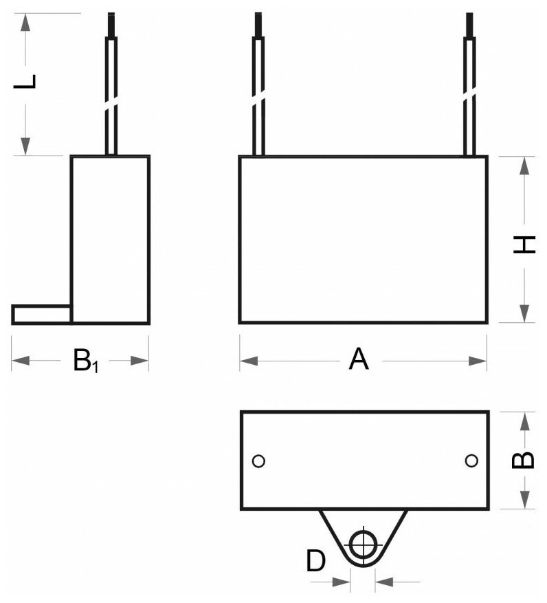 CBB61 4uF 450V (SAIFU) Конденсатор пусковой