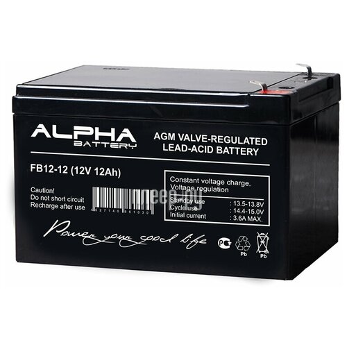 Аккумулятор для ИБП Alfa Battery FB 12-12 аккумуляторная батарея alfa battery fb 12 12 12 в 12 ач