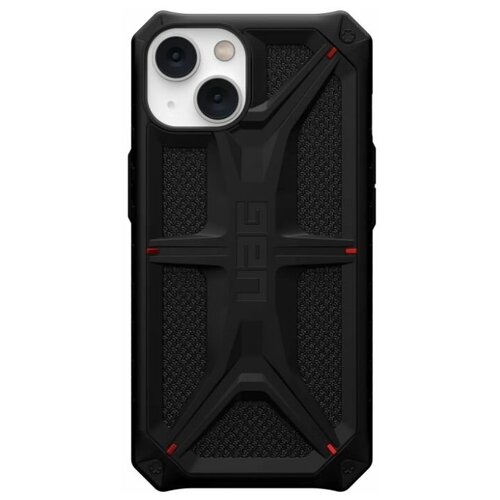 Чехол Urban Armor Gear (UAG) Monarch Series для iPhone 13 и 14, цвет Черный Кевлар