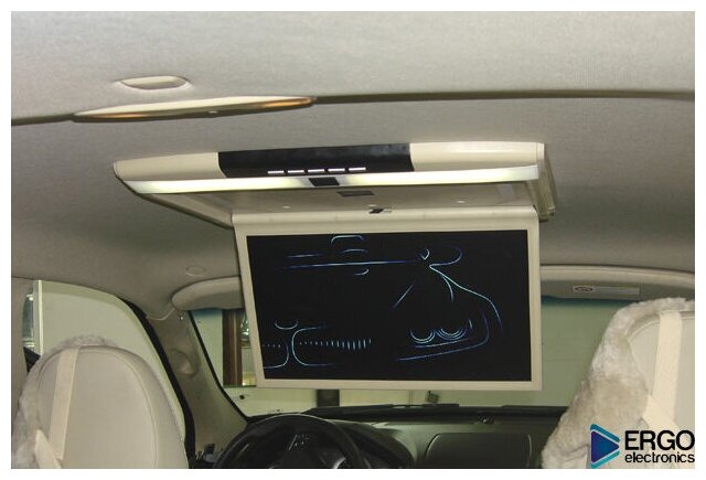 Автомобильный потолочный монитор 156" со встроенным Full HD медиаплеером ERGO ER15S (бежевый)