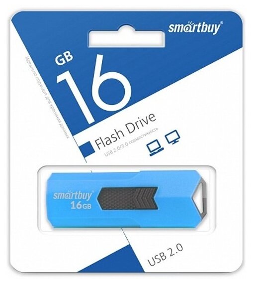 USB флешка Smartbuy 16Gb Stream blue USB 2.0