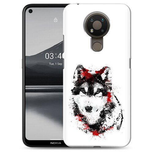 Чехол задняя-панель-накладка-бампер MyPads кровавый волк для Nokia 3.4 противоударный чехол задняя панель накладка бампер mypads кровавый волк для nokia g50 5g противоударный
