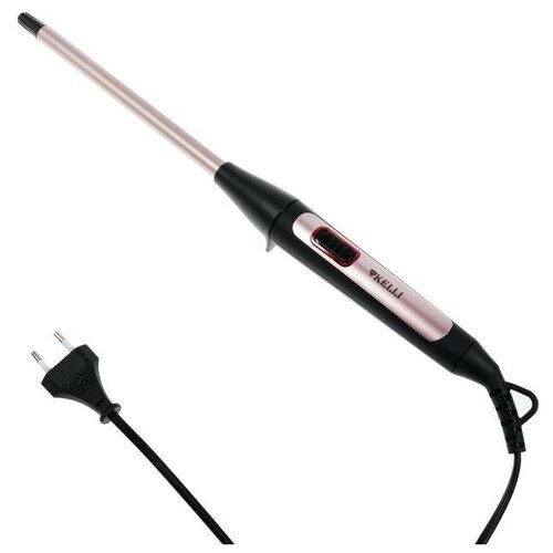 Плойка KELLI KL-1245 40 Вт керамическое покрытие d13 мм чёрно-розовая 142000₽