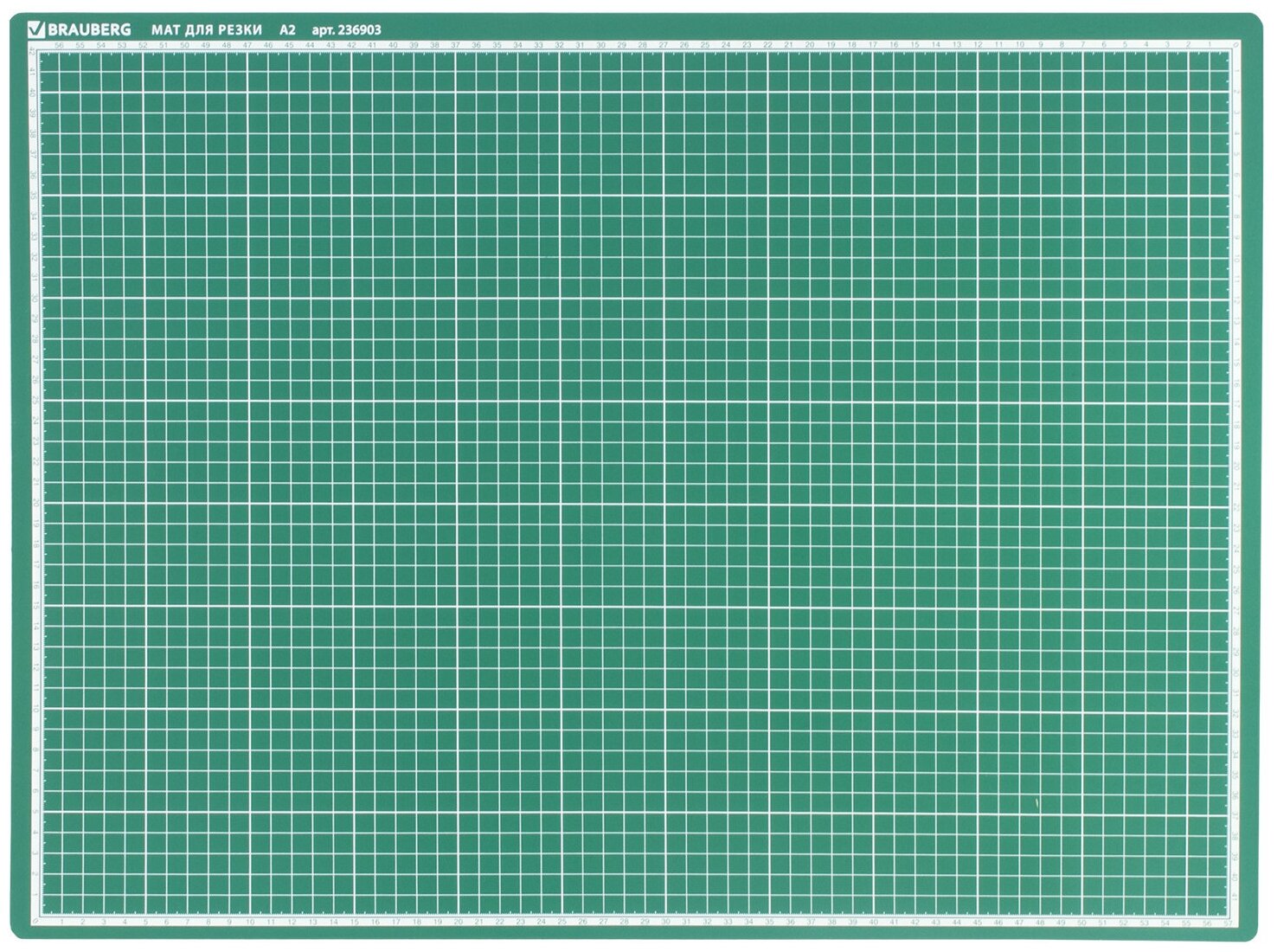 Настольное покрытие BRAUBERG 236905 для резки зеленый 1 шт. 3 мм 280 г - фото №20