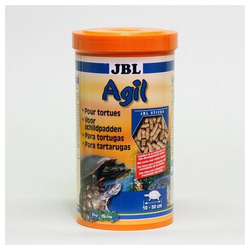 Корм JBL GMBH & CO. KG Agil в форме палочек для черепах, 1 л. (400 г.) - фотография № 3