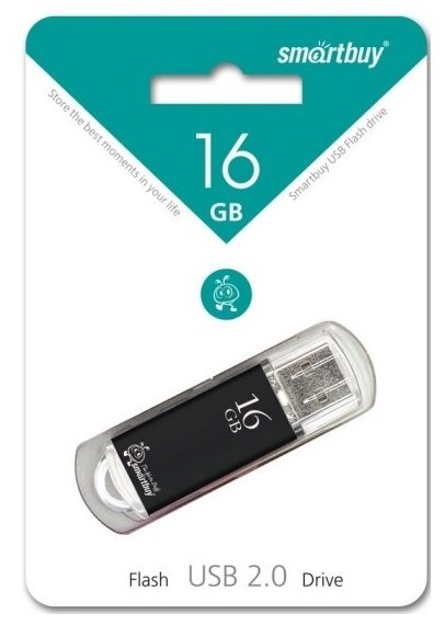 USB флешка Smartbuy 16Gb V-Cut black USB 2.0