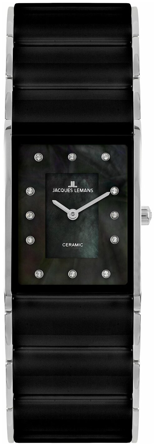 Наручные часы JACQUES LEMANS Наручные часы JACQUES LEMANS 1-1940F, черный, серебряный