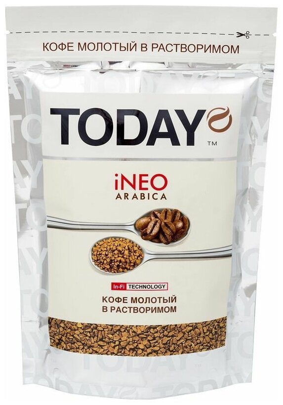 Кофе растворимый Today Ineo Arabica сублимированный пакет