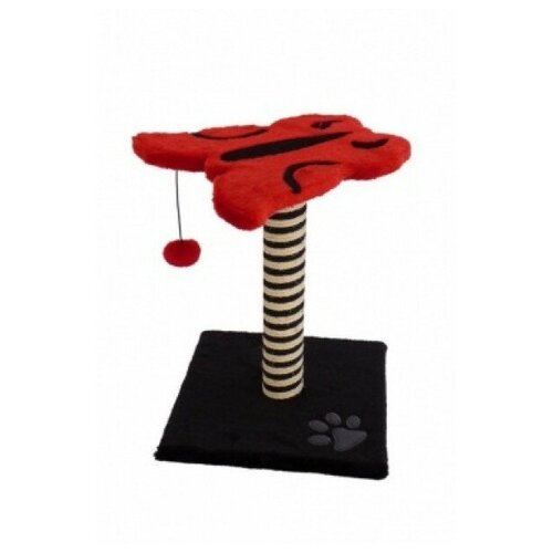 Papillon когтеточка бабочка черно-красная 43*33*33см (cat scratcher papillon red/black) 210100, 2,958 кг