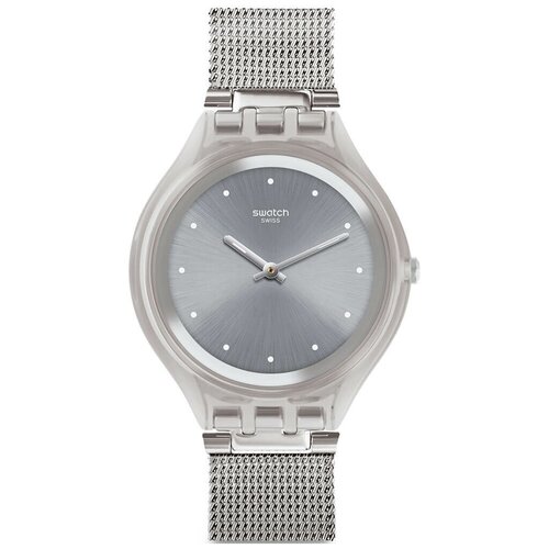 Наручные часы swatch, серебряный, белый наручные часы swatch наручные часы swatch petite seconde blue sy23s403 синий