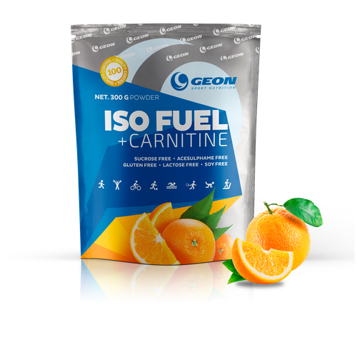 Изотоник GEON Iso Fuel+Carnitin апельсин 300 г 1 шт. глютамин geon пауэр 300 г