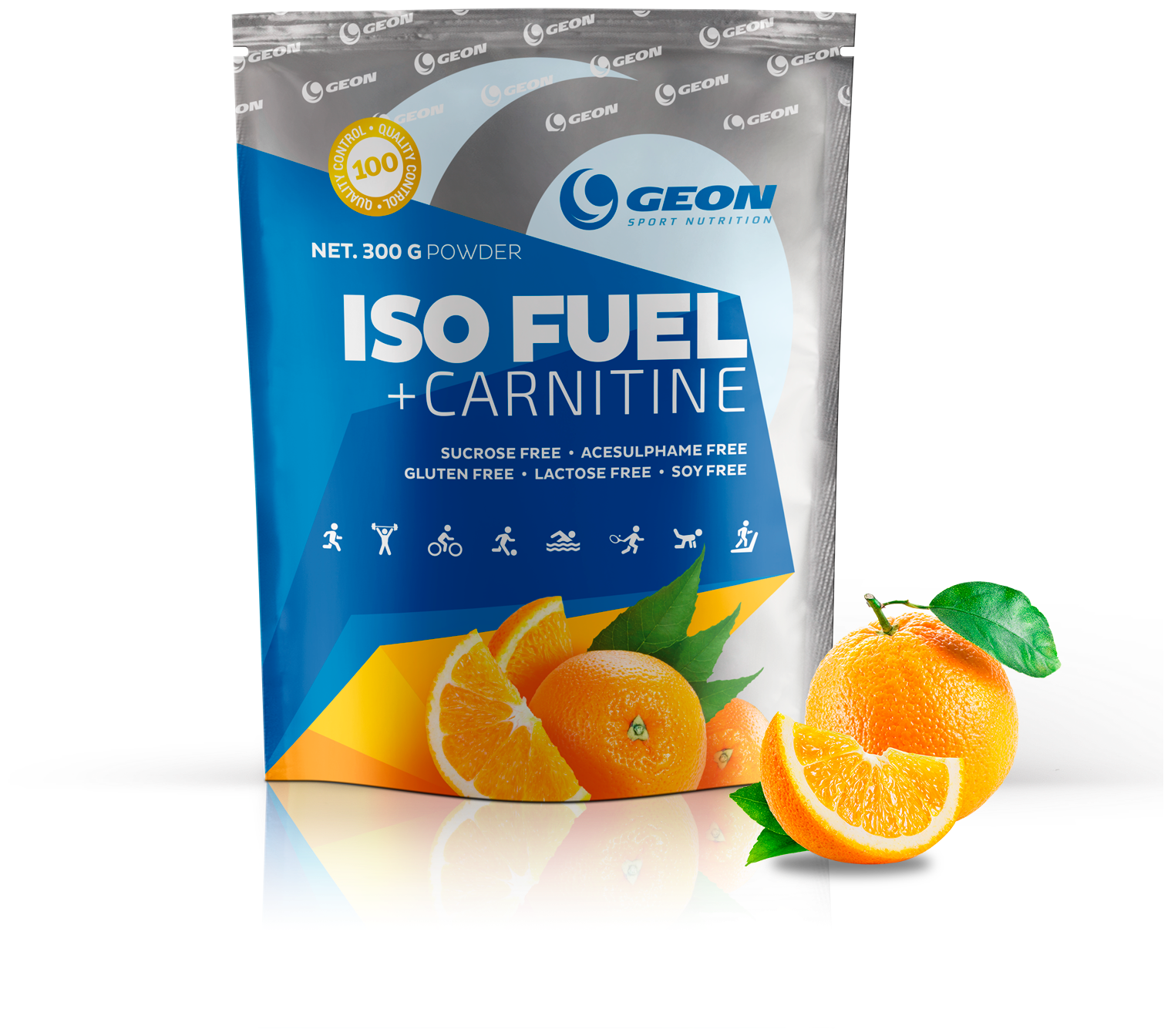 GEON Iso Fuel+Carnitine, 300 г, вкус: апельсин