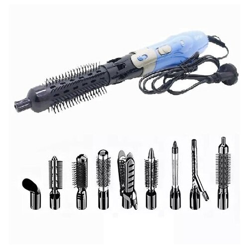 Фен щетка для укладки волос GM-4833 с насадками 10 в 1 219900₽